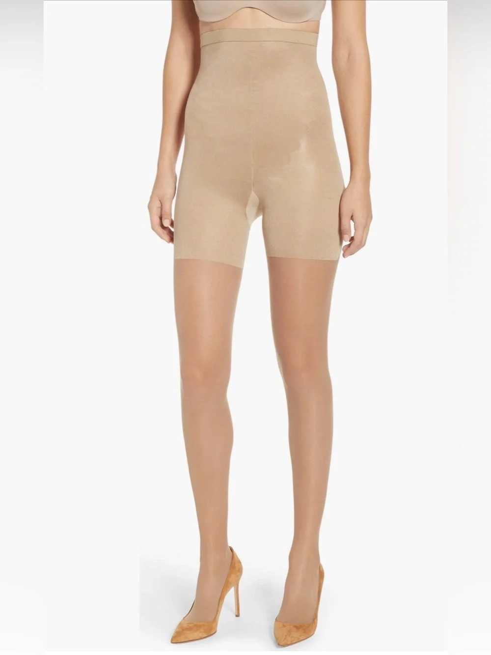 SPANX NIB high waisted mid thigh, shaping sheers Size A